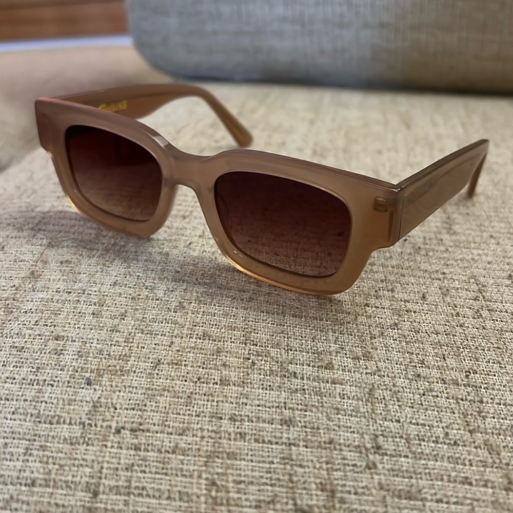 Madewell Pink rectangle sunglasses